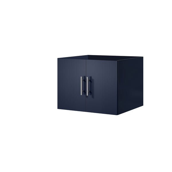 English Elm Navy Blue Bath Vanity 24" W X 22" D - Elegant Solid Wood Design With Soft-Close Storage Solution B2731P258559