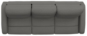 English Elm Brown Dual Reclining Sofa with Pillow Back Cushions and Pull Tab Seats for Living Rooms Gray B361P483238