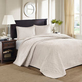 Madison Park Quebec Transitional Reversible Bedspread Set MP13-709 Cream