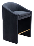 Emas Counter Stool Midnight Gray 109992 Zuo Modern