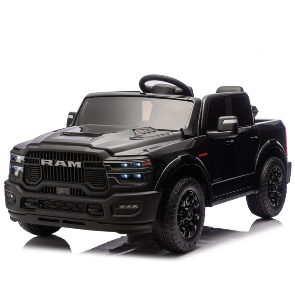 English Elm 24v Licensed Dodge Ram 2500 Kids Ride on Truck with Remote and 4-wheel Suspension W1578P305880