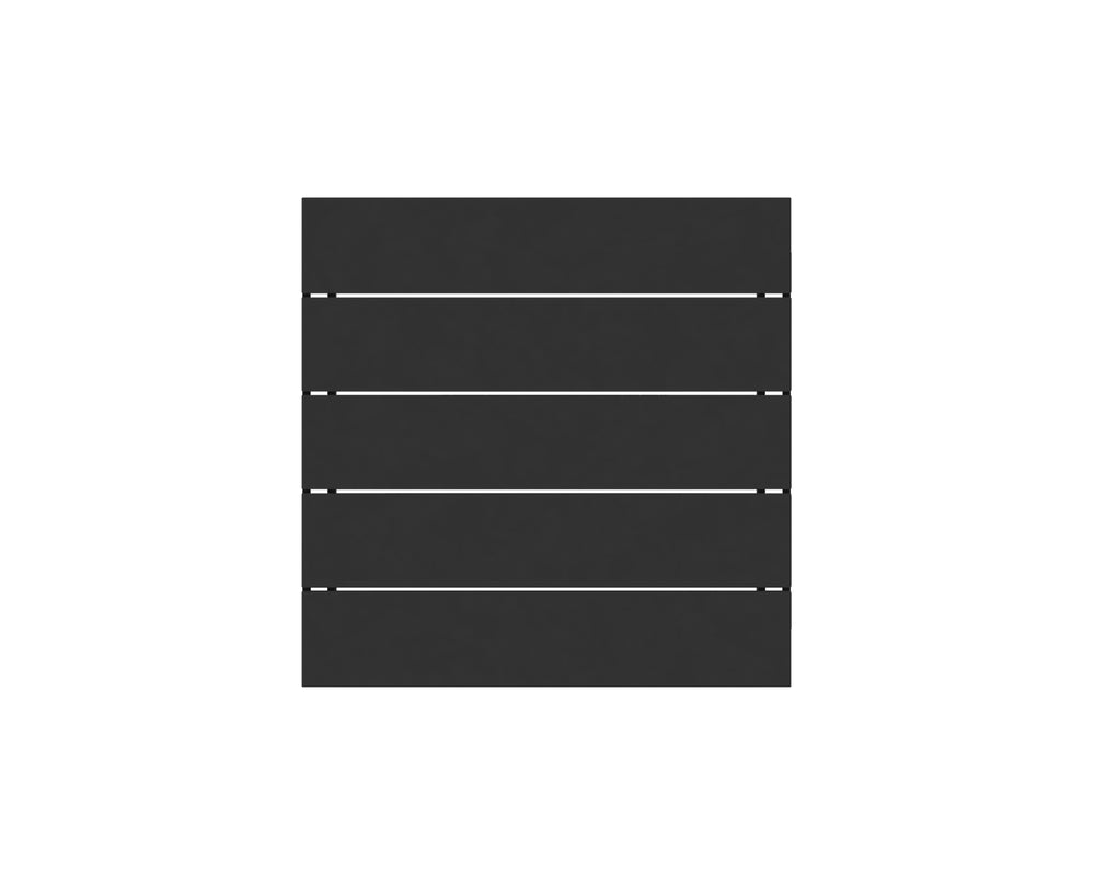 Sunpan Lucerne Modern Square Dining Table - Stylish Sterling Black Aluminum for Outdoor Elegance 36W x 36D x 30H