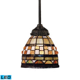 Mix-N-Match 6'' Wide 1-Light Mini Pendant - Tiffany Bronze - Includes LED Bulb 078-TB-10-LED Elk Lighting