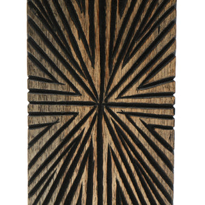 English Elm Decorative Wooden Centerpiece Candle Holder - Elegant Black Design For Timeless Home Ambiance & Style B346P336823