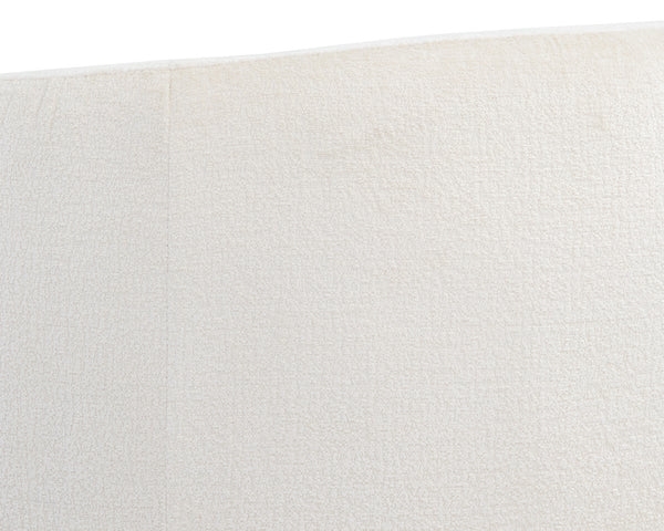 Sunpan Mircea Lounge Chair - Curved Sculptural Design for Contemporary Living Spaces, Stylish Comfort Bergen Ivory