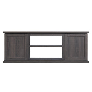 English Elm Franklin 60" TV Stand with Soft-Close Doors and Concealed Shelves for Elegant Media Storage Brown B365P398320