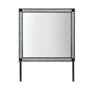 English Elm Soulmarie Large Contemporary Mirror with Sleek Wood Frame, Glitter Accents & Sturdy Dresser Connect Charcoal 40.75 L x 3.15 W x 39.37 H B201P410795
