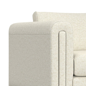 English Elm Jones 61 inch Loveseat with Eco-Friendly Polyester Upholstery, High-Density Foam Comfort & Durable Frame Ivory B136P364291