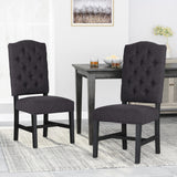 Christopher Knight Home® - Noble House - Hyvonen Contemporary Fabric Tufted Dining Chairs - Set Of 2