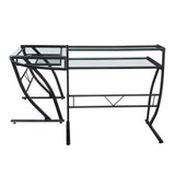 OSP Home Furnishings Constellation L-Shape Desk Black