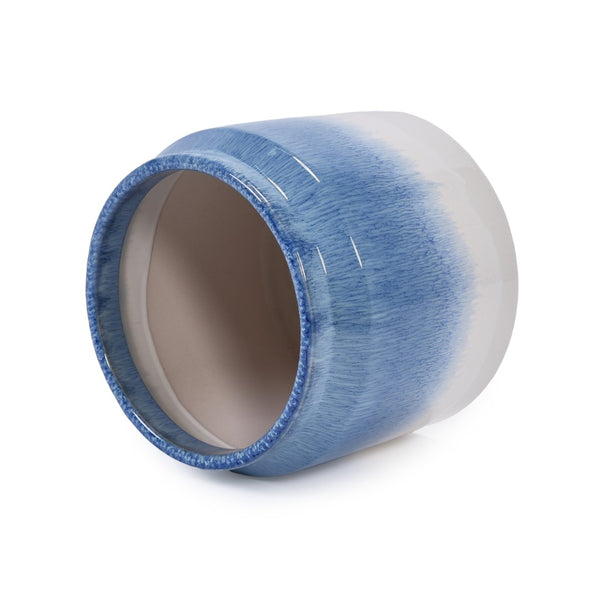 English Elm Set Of 2 Gradient Ceramic Flowerpots - Stylish Modern Planters For Garden, Patio & Indoor Decor W3273P322300-GIGA