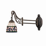 Mix-N-Match 12'' High 1-Light Swingarm Wall Lamp - Tiffany Bronze 079-TB-13 Elk Lighting