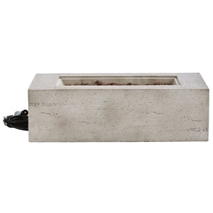 English Elm U_style Rectangular Outdoor Propane Fire Pit Mgo Set with Tank Cover Table Beige+Grey,Light Gray WY000498AAD