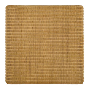 English Elm Cahya Natural Square Woven Rattan Coffee Table with Waterfall Edges, Organic Grain & Modern Warmth B062P344967