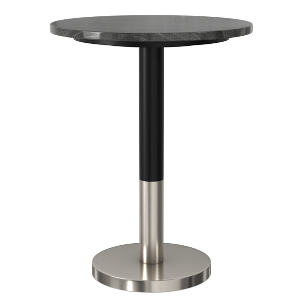 English Elm Haynes Solid Mango Wood Accent Table Rustic Dark Brown Grain for Bedroom or Living Room B136P420283