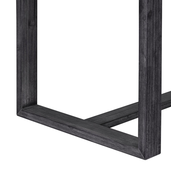 English Elm TOPMAX 82-inch Farmhouse Extendable Dining Set with Two 11" Removable Leaves, Upholstered Seats and Bench Gray N717S000230E