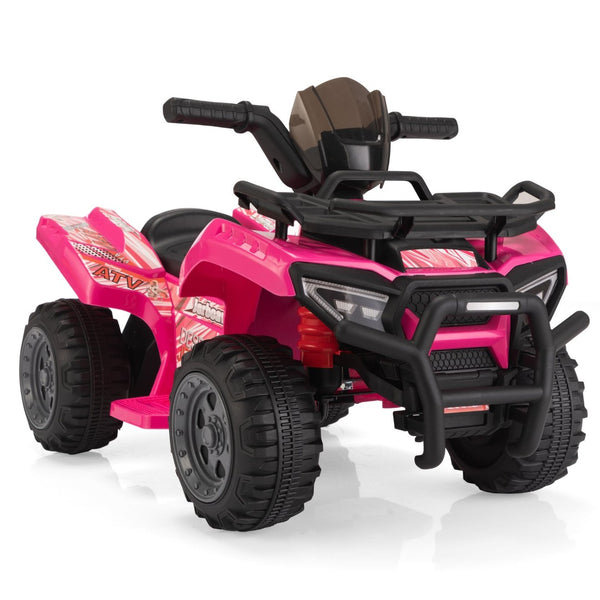English Elm 6v Kids Electric Ride-on Atv Toddler Quad with Music Horn and Usb Mp3 Input W2181P190017