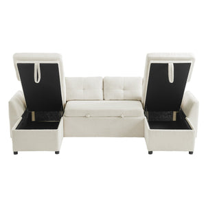 English Elm Swivel Barrel Accent Chair Chenille Tufted Round Club Seat for Living Room Lounge Beige N719S002210A