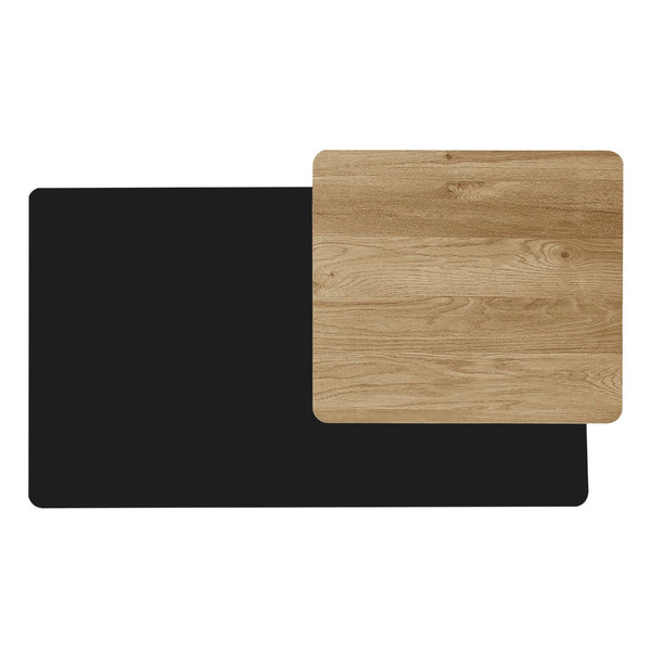 English Elm Vibe Set Of 2 Nesting Coffee Tables - Contemporary Farmhouse Design For Living Room & Small Spaces N724P294661B-GIGA