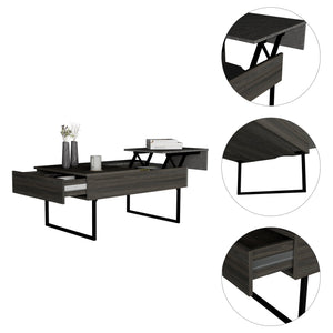 English Elm Georgetown Multicolor Lift Top Coffee Table with Concealed Storage, Spacious Surface & Metal Legs B128P148917