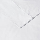 Madison Park Peached Percale Casual 200 Thread Count Relaxed Cotton Percale Sheet Set MP20-5404 White