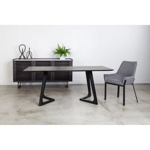 English Elm Lloyd Quilted Polyester Dining Chair Set with Iron Base for a Modern Table B2769P504203