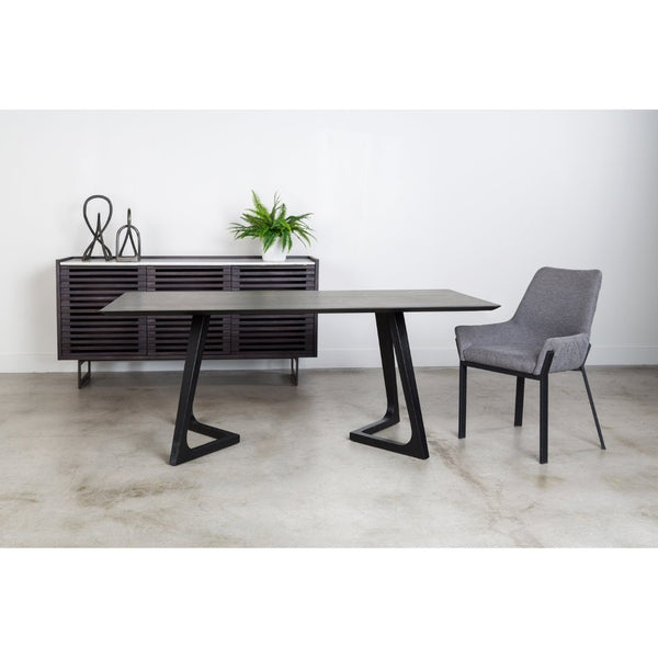 English Elm Lloyd Quilted Polyester Dining Chair Set with Iron Base for a Modern Table B2769P504203