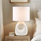 INK+IVY Trilluxe Casual Ceramic Table Lamp II153-0160 White