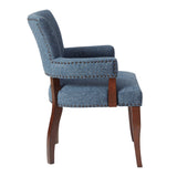 Madison Park Dawson Transitional Arm Dining Chair MP100-0042 Blue