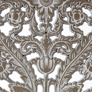 English Elm 2 Pcs Botanical Wall Panels - Distressed Carved Wood Decor Set For Rustic Elegance In Any Space B035P366542