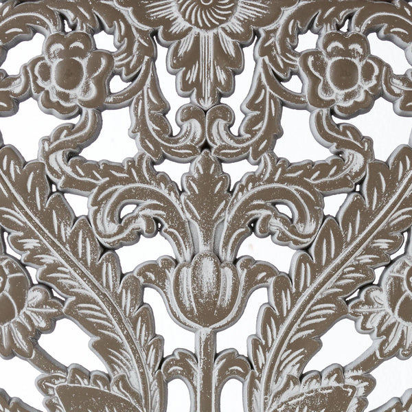 English Elm 2 Pcs Botanical Wall Panels - Distressed Carved Wood Decor Set For Rustic Elegance In Any Space B035P366542