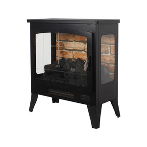 English Elm 21 Inch Three-sided Electric Fireplace Stove with 3d Flame and Remote Control W1769P346175