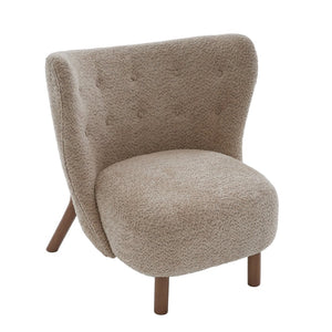 English Elm Swivel Club Chair Barrel Back Faux Leather 360 Degree Turn Living Room Accent Light Brown,Walnut N776P246078B