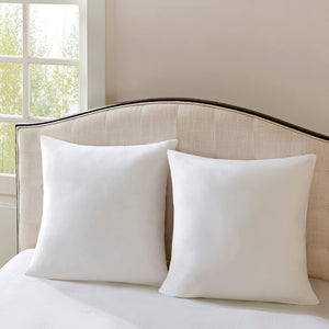 Madison Park Signature Cotton Sateen Modern/Contemporary Euro Pillow MPS30-267 White