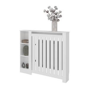 English Elm Tempest Wengue Radiator Cover with Open Shelving for Hallways and Living Rooms B128P343768