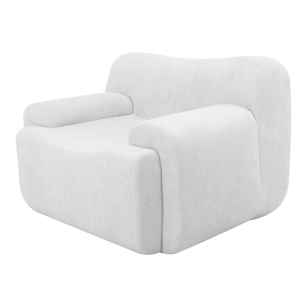 English Elm Wide Chenille Accent Chair Oversized Cozy Seat for Bedroom Living or Studio Spaces Beige W5385P433247