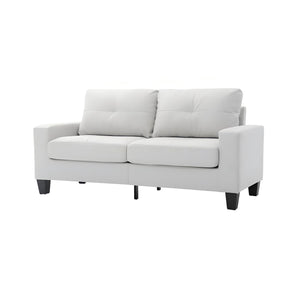 English Elm Newbury Modular Sofa with Pocketed Coil Seats and Kiln-Dried Hardwood Frame for Small Spaces White 42 L x 30 W x 21 H B078108256