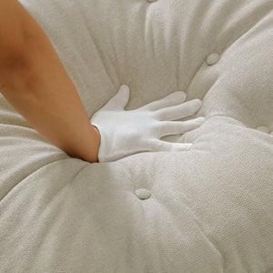 English Elm 130" U-Shaped Sectional Sofa With Console & Cupholders – 6-Seater Sleeper Couch For Stylish Living Spaces W1117S00243