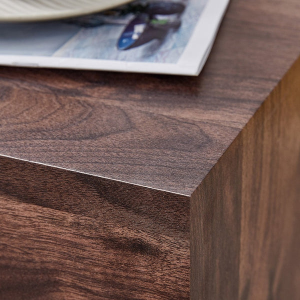 English Elm 39.3*23.6*12 Low Profile Walnut Mdf Coffee Table Modern Living Room Accent W1151P231619