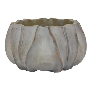 English Elm Kier Antique Gray Terracotta Planter Weathered Rustic Indoor Outdoor Patio Decor B056P417091