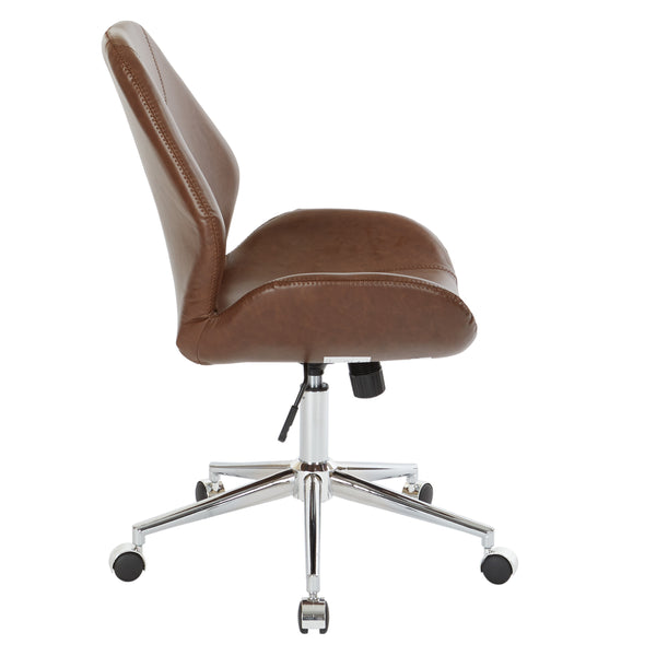 OSP Home Furnishings Chatsworth Office Chair Saddle