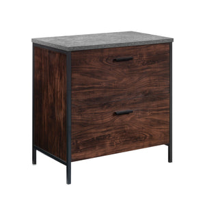 English Elm Lateral File - Dark Walnut Storage Solution With Modern Design For Home & Office Organization B356P354431