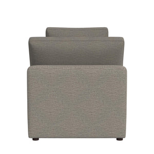 English Elm York Uptown Modular Armless Chair — Deep-Seat Comfort, Overstuffed Cushion & Extra Pillow, Ships Fast B2733P358851