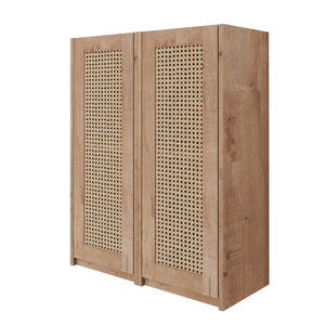 English Elm 24" Bathroom Side Cabinet - Wall-Mounted, Soft-Close Doors, Modern Design & Durable Storage Solution W999S00338