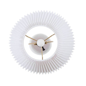 English Elm Textured Ceramic Table Lamp with Fluted Fabric Shade White for Cozy Ambient Lighting, 21"H Decor B035P264542