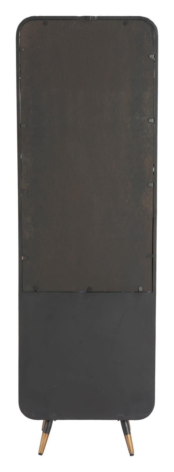 Zuo Modern Magara Bar Cabinet Black - Stylish Fir Wood & Steel Design With Mirror Glass For Modern Elegance Black Fir Wood,Mdf,Glass,Steel 110731-zuo-modern