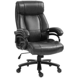 English Elm Vinsetto Big And Tall Office Chair - Ergonomic Pu Leather, 400Lb Capacity, Adjustable Comfort Seat W2225P173835-GIGA