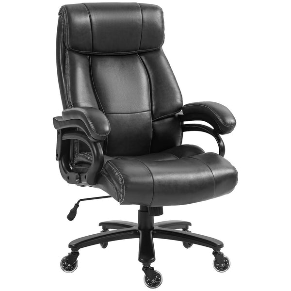 English Elm Vinsetto Big And Tall Office Chair - Ergonomic Pu Leather, 400Lb Capacity, Adjustable Comfort Seat W2225P173835-GIGA