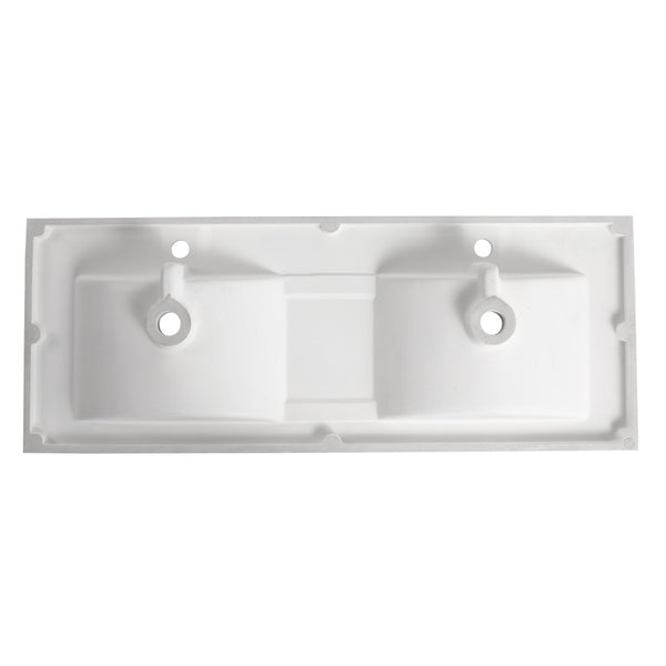 English Elm 48 Inch Gel Coat Resin Vanity Top with Integrated Basin Seamless Bathroom Countertop W1972P348989