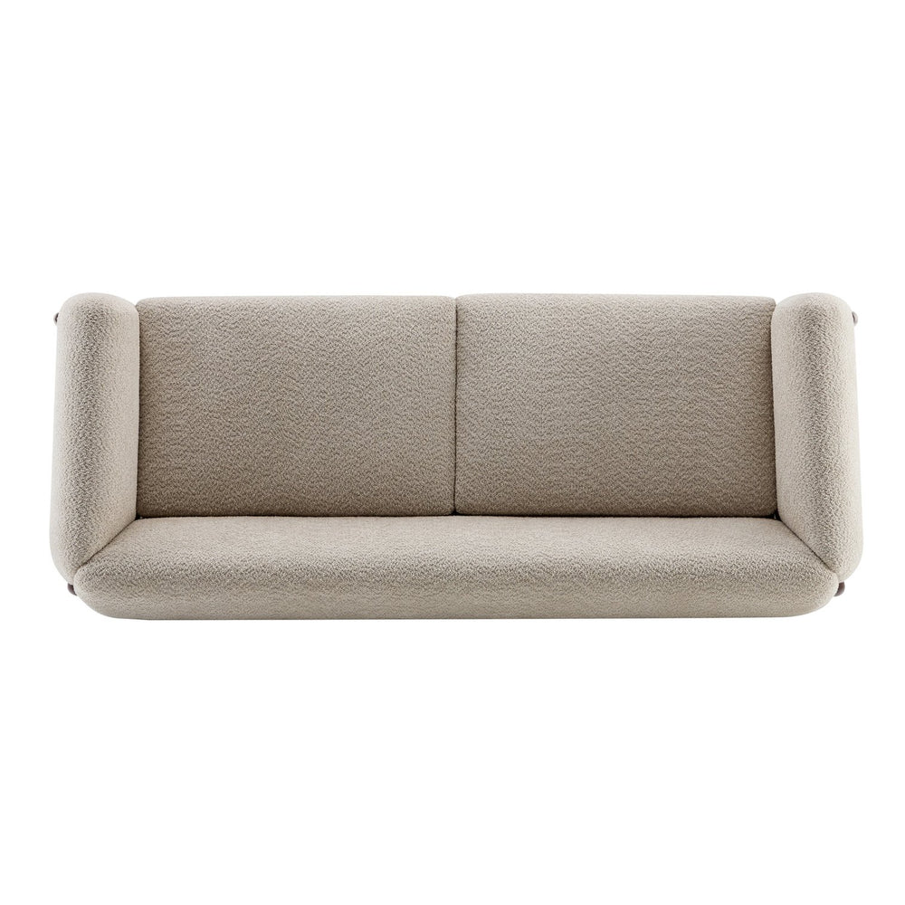 English Elm Christopher Knight Home® - 82Inches Boucle Sherpa Sofa - Almond | Oversized Comfort With Modern Design For Cozy Living Spaces N771P205090V_N771P205091V